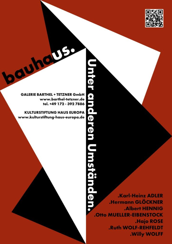 Bauhaus Unter anderen Umständen Ausstellungsplakat