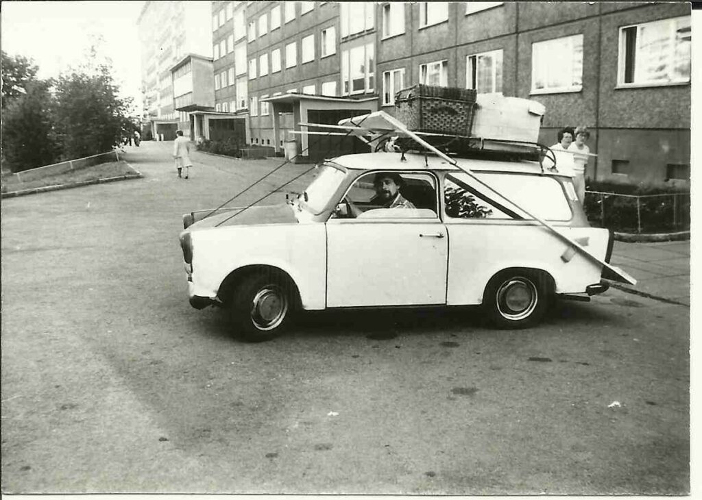 Gunar Barthel Vorbereitung Kuenstlerfest 1983